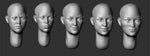 Bald female heads