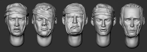 Hairy heads wounded #1