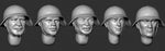 Russische Köpfe mit Helm SH36 #1 WWII