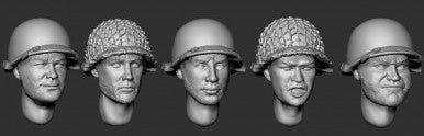 US Airborne Heads #1 WWII
