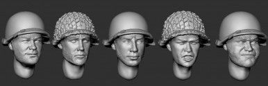 US Fallschirmjäger Köpfe #1 WWII