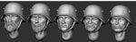 Deutsche Köpfe mit Stahlhelm WW I