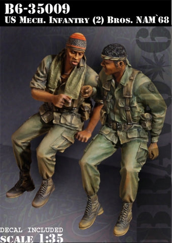 US Mech. Infantry #2 Brothers Vietnam 1968