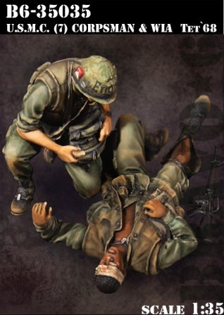 USMC Sanitäter mit Verwundeten TET 1968