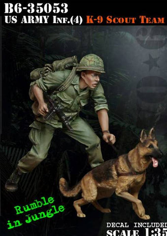 U.S. Army Inf.(4) K9 Scout Team