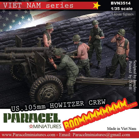 US 105 mm Howitzer Crew Vietnam