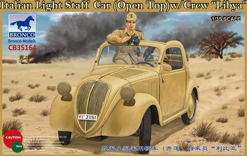 Italian Light Staff Car (OpenTop) w-Crew "Libya"
