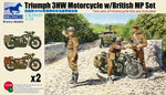 Triumph 3HW Motorcycle w/MP Set WWII