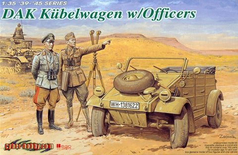 DAK Kübelwagen with officers