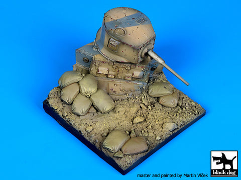 Zerstörter M3A1 Stuart Base