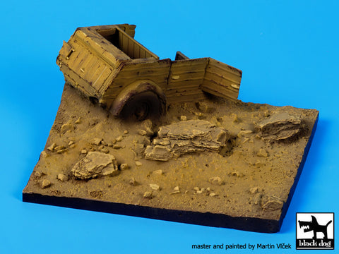 Zerstörter Kübelwagen Base