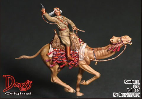 Britischer Offizier Kamel reitend WW I