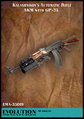 Kalashnikov Rifle AKM with GP-25