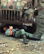 German Mechanic under a car 1944