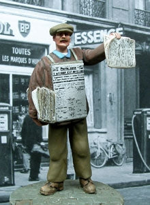 Franzöischer Zeitungsverkäufer 1944