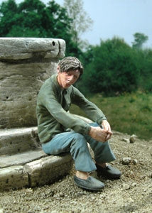 Young man seated