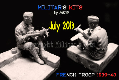 French trooper modelling 1939-40