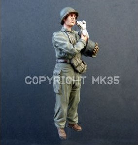 US Soldat mit Hund WWII