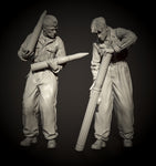 WSS Panzersoldaten bereiten Munition vor Set