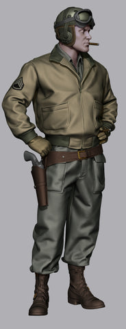 US "War Daddy" Tank Commander WWII