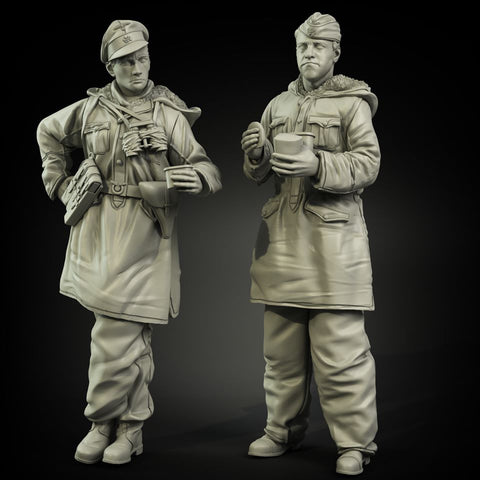 WSS Soldiers in Anorakanzug at rest Set