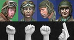 Hände & Köpfe für US Panzersoldaten