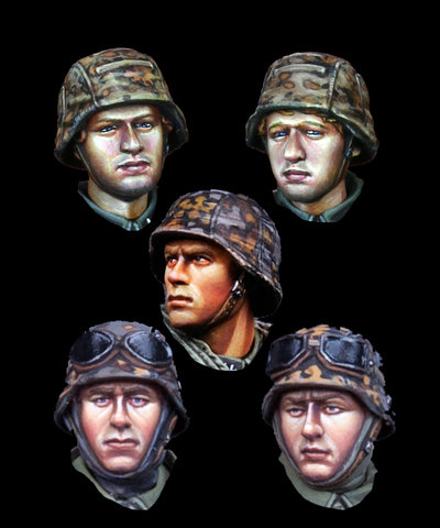 Deutsche WSS Infanterie Köpfe WWII