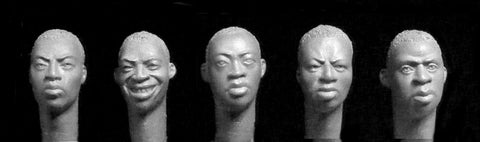 5 Sub saharan/africans heads
