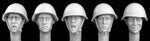 5 Russische Köpfe mit Stahlhelm
