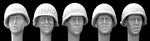 5 U S Köpfe mit Stahlhelm M1 & Tarnnetz