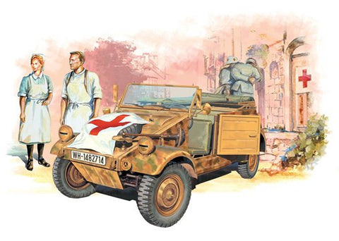 Medical-Kübelwagen with Figures