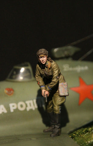 Russische Pilotin Lera Ivanova WWII