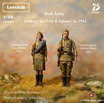Russische Artillerie und Infanterie 1940-42