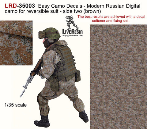 Easy Camo Decals for field uniforms-Brown