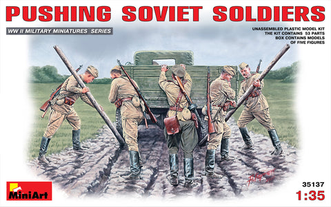 Russian pushing soldiers WWII