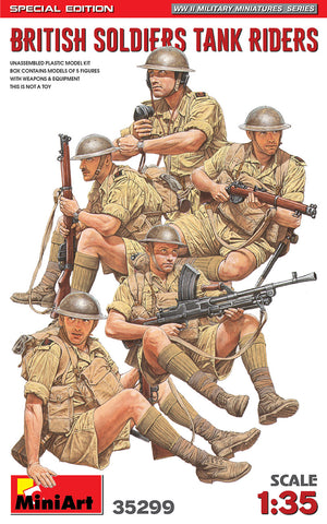 British soldiers Tank Riders WWII