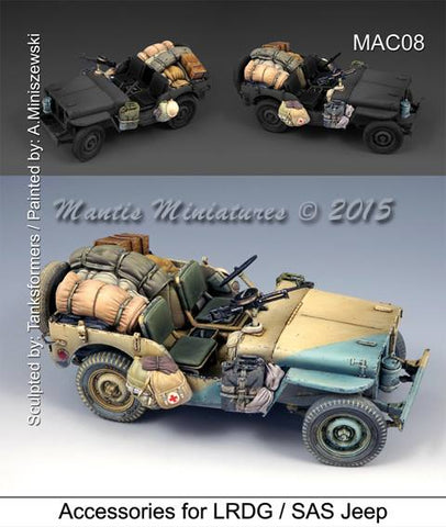 Zubehörteile für LRDG-SAS Jeep