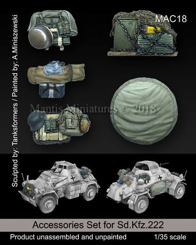 Zubehör für Sd.Kfz.222 WWII