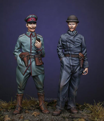 German Officer & Tanker WWI
