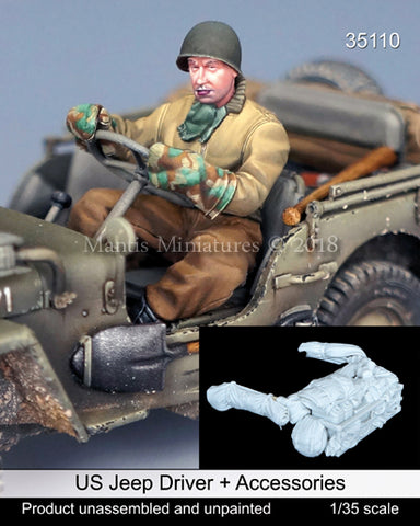 US Jeep Driver & Accessories WWII