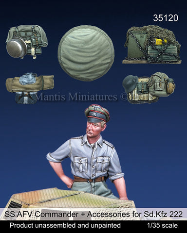 WSS AFV Commander & Accessories for Sd.Kfz.222 WWII