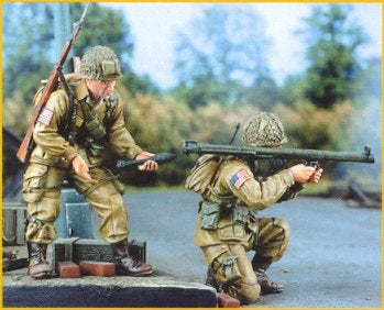 U S Paras with bazooka june 1944