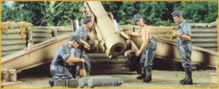Wehrmachts Artillery men in Fire position
