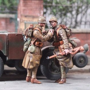 2 französische Infanteristen Mai 1940