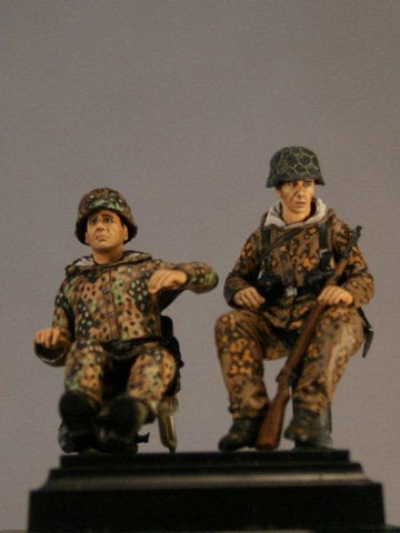 Deutsche WSS Kübelwagenbesatzung Winter 1944