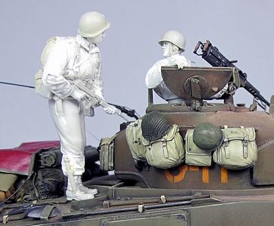 US Panzerkommandant & Offizier 30th US ID Normandie 1944