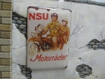Enamel Ad Sign NSU