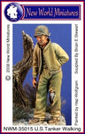 U S Army tanker walking 1944