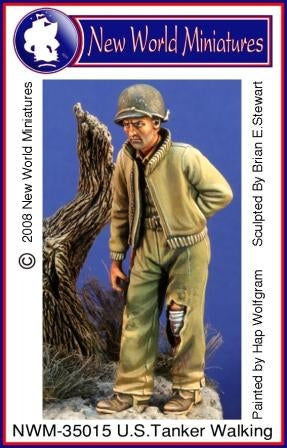U S Army tanker walking 1944