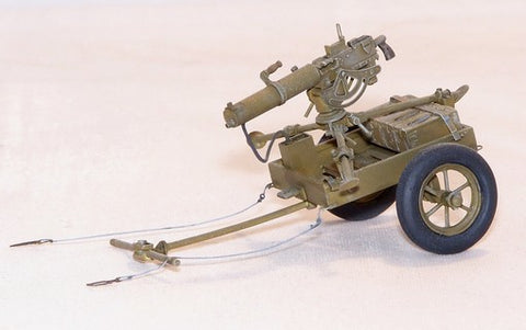 U S Hand cart M3A1 with Browning 0.30